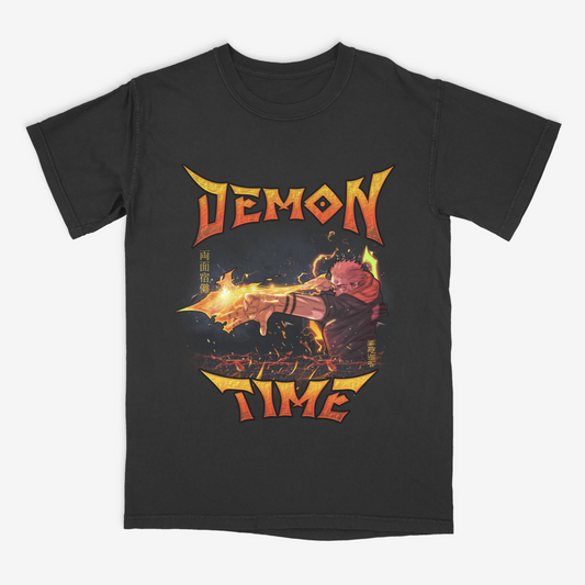 Demon Time Sukuna Vintage Relaxed Fit Tee